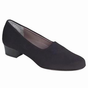 Lucia - Black SAS comfort walking shoes with supportive build