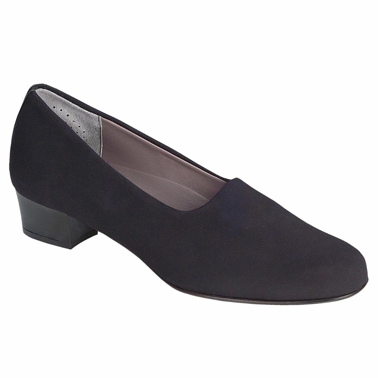 Lucia - Black SAS comfort walking shoes with supportive build