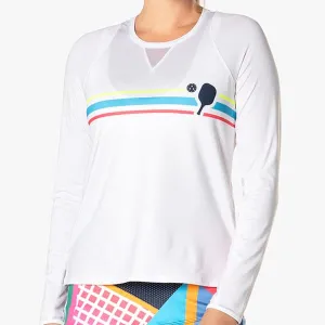 Lucky in Love Double Hit Long Sleeve - White Clothing Lucky In Love Women