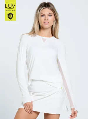 Lucky In Love High Low Breezy Longsleeve - BONE Clothing Lucky In Love Women