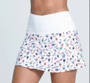 Lucky In Love Women's Pickle Ball Paddle Skirt- CB517-10C955 Clothing Lucky In Love Women