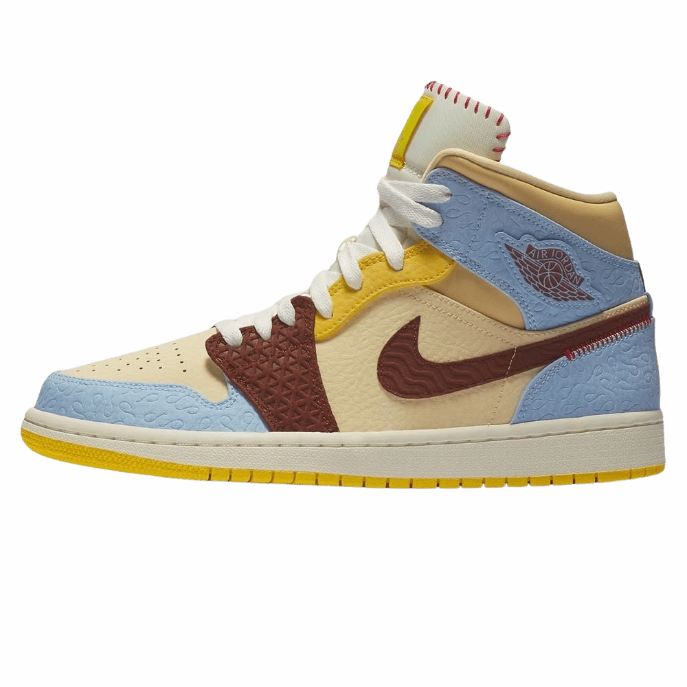 Maison Chateau Rouge x Air Jordan 1 Mid SE 'Fearless' Air Jordan 1 Mid versatile shoes for daily wear