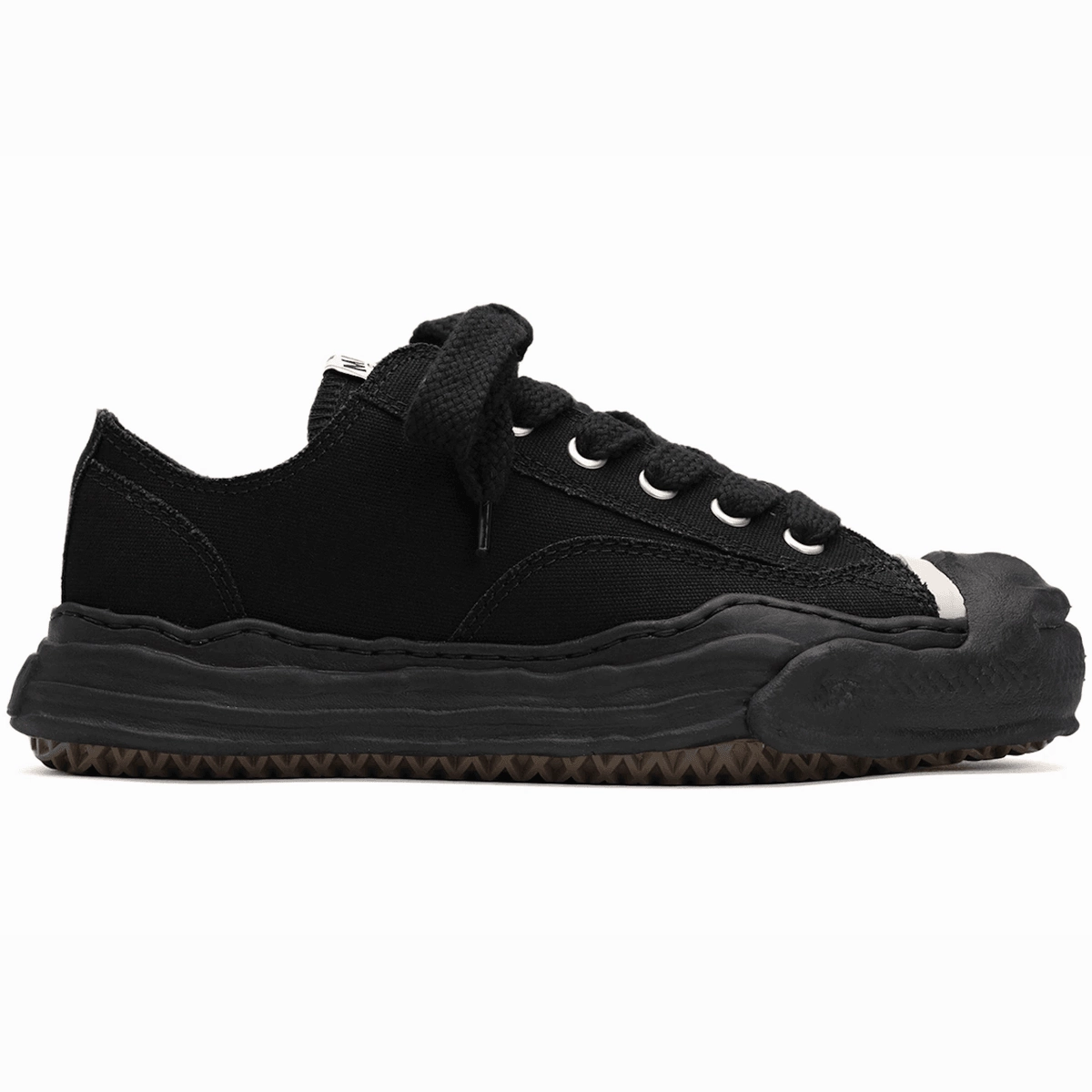 Maison Mihara Yasuhiro Hank OG Sole Canvas Low Black Black Outdoor hiking shoes