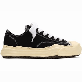 Maison Mihara Yasuhiro Hank Vintage Sole Canvas Low Black Outdoor hiking shoes