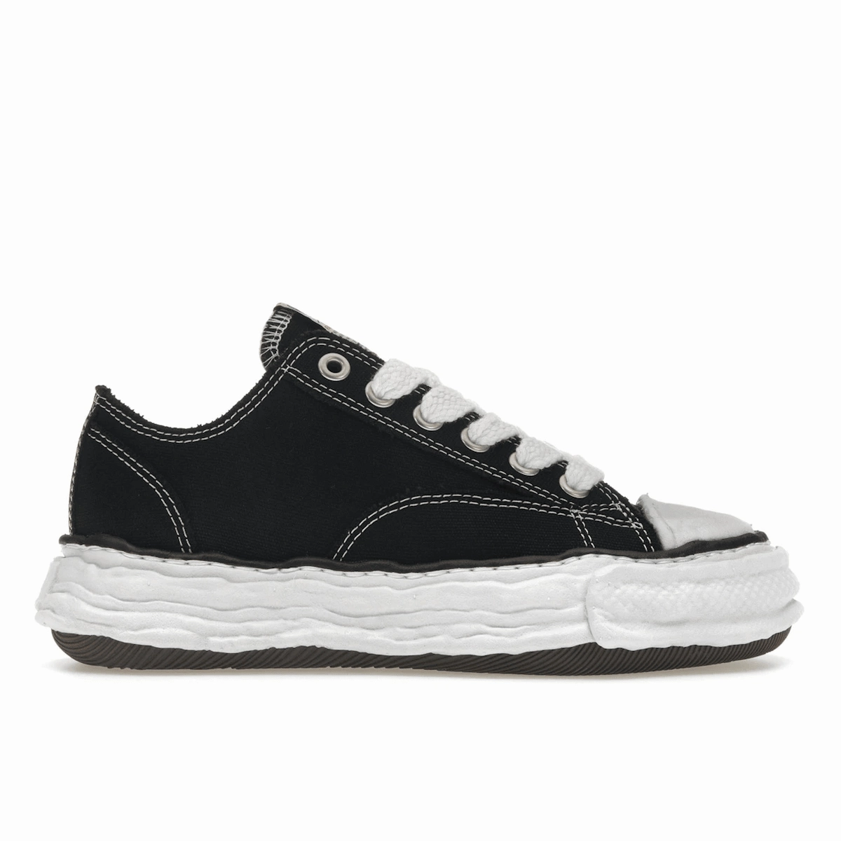 Maison Mihara Yasuhiro Peterson 23 OG Sole Canvas Low Black Outdoor hiking shoes