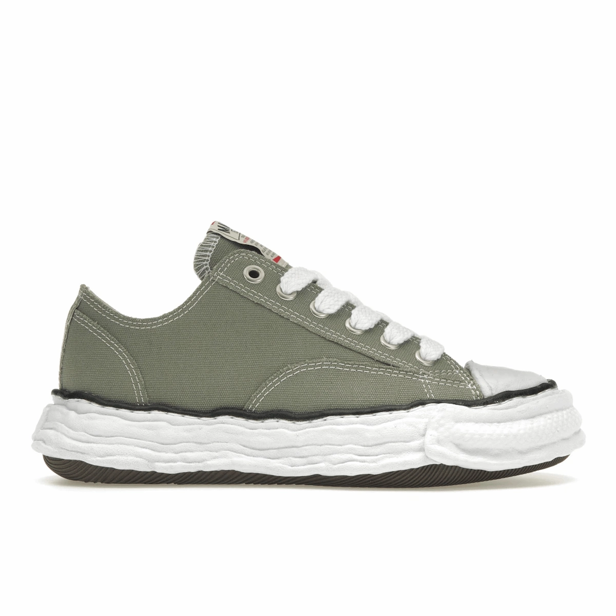 Maison Mihara Yasuhiro Peterson 23 OG Sole Canvas Low Green Outdoor hiking shoes