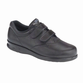 Me Too - Black SAS comfort walking shoes with supportive build