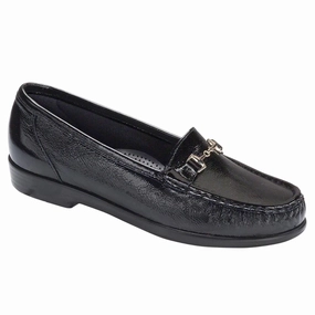 Metro - Black Patent SAS comfort walking shoes with supportive build