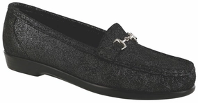 Metro - Black Sparkle SAS comfort walking shoes with supportive build