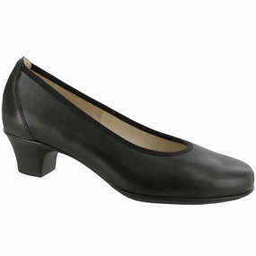Milano - Black SAS comfort walking shoes with supportive build