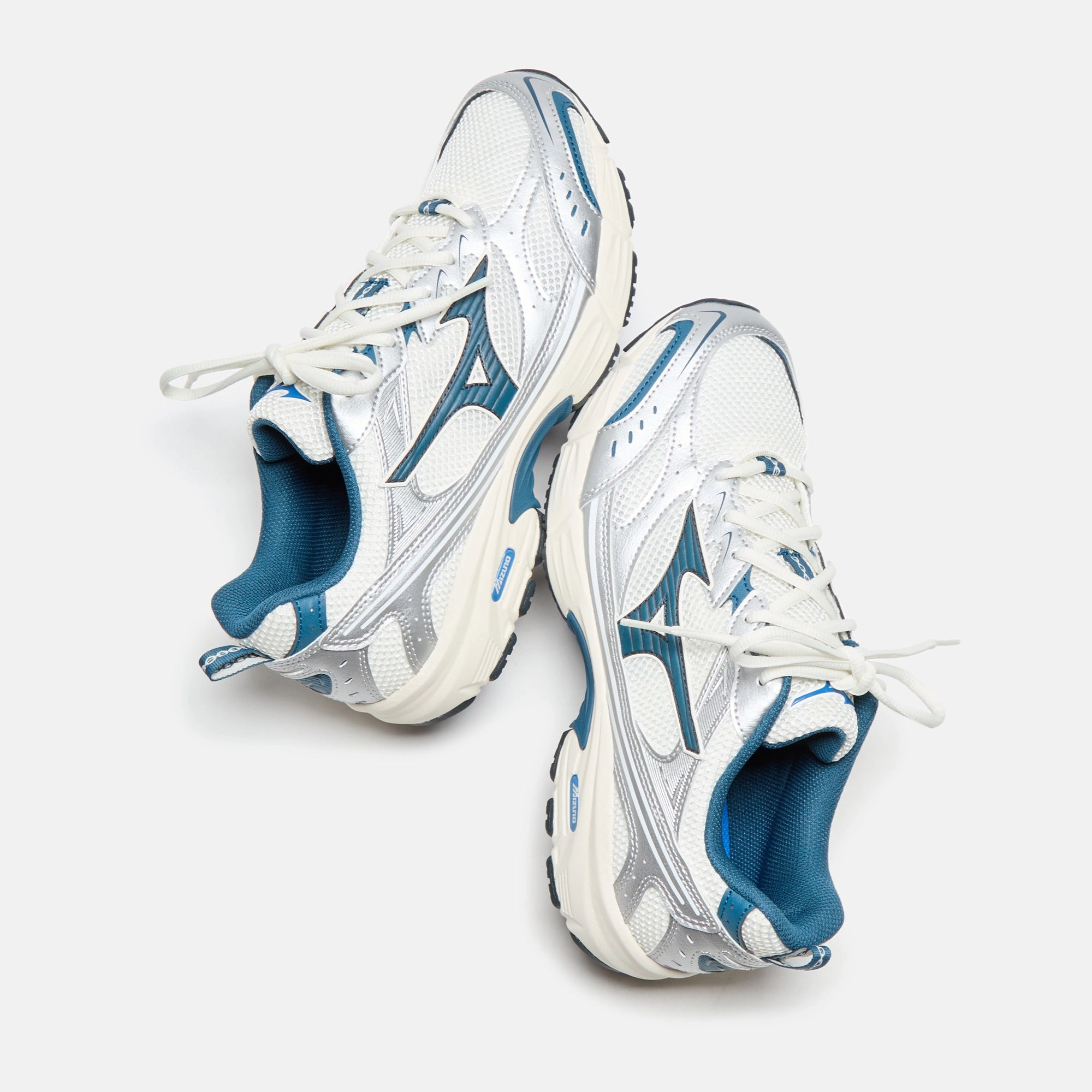 Mizuno MXR - Snow White / Majolica Blue / Silver Modern casual runners