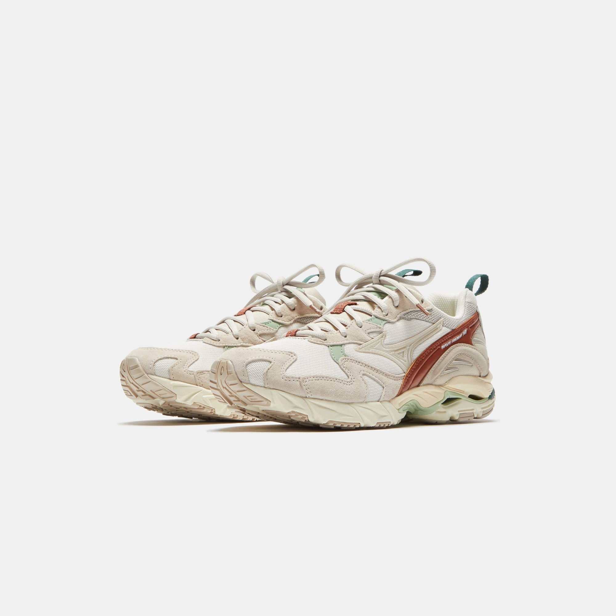 Mizuno Wave Rider 10 - Silver Cloud / White Sand Modern casual runners