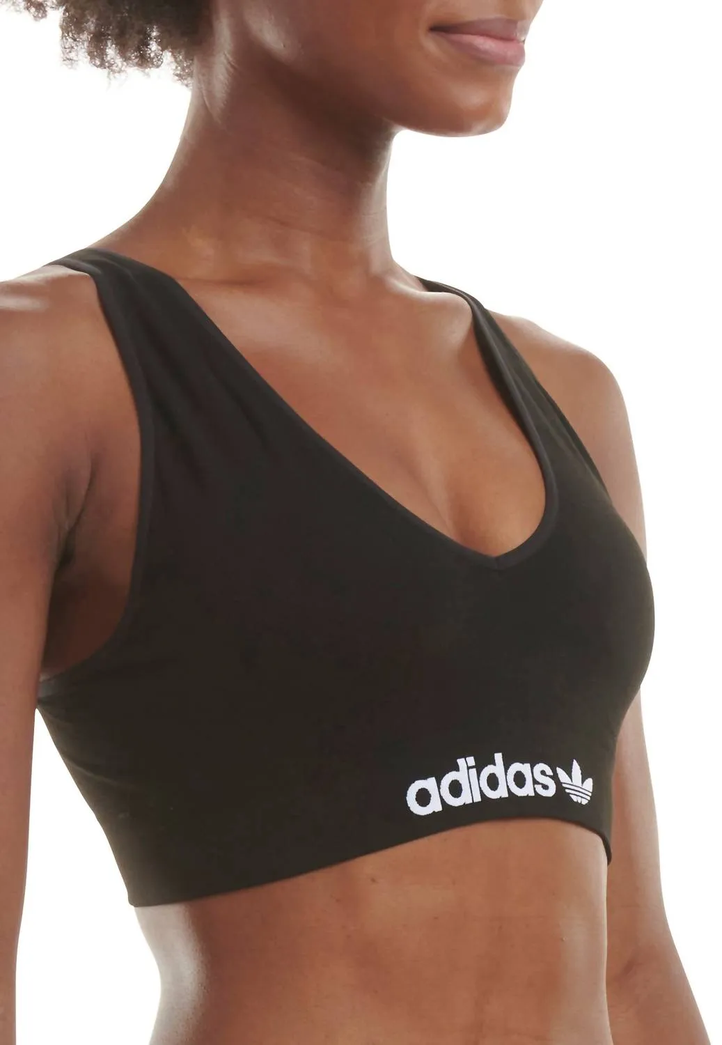 Modern Flex Scoop Lower Back Bralette In Black