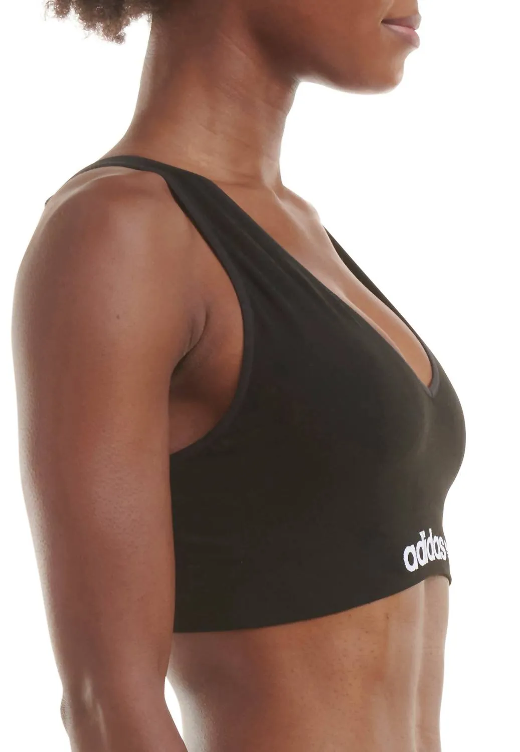 Modern Flex Scoop Lower Back Bralette In Black