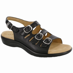Mystic - Black SAS comfort walking shoes with supportive build