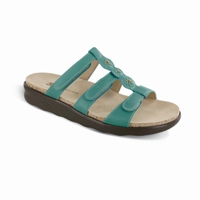 Naples - Turquoise SAS comfort walking shoes with supportive build