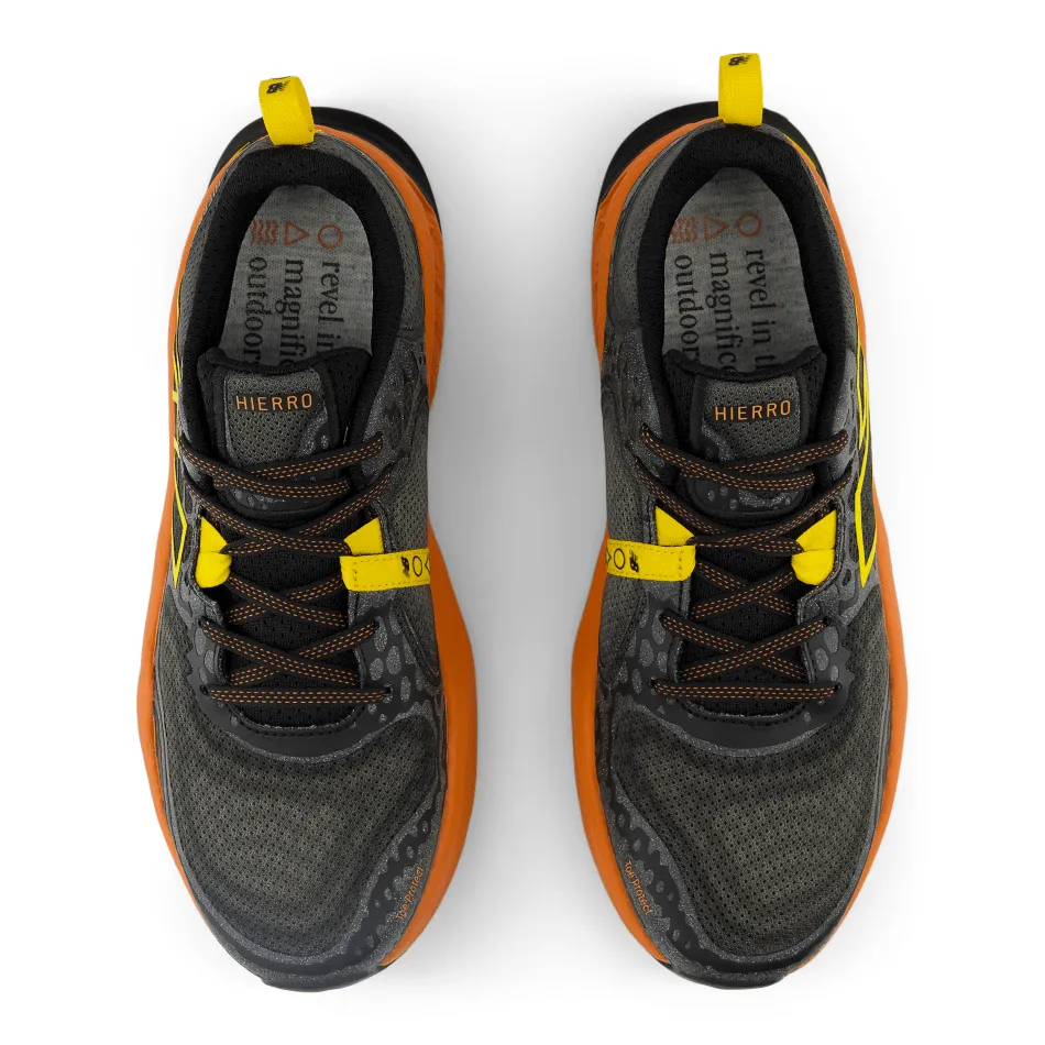 New Balance Hierro v8 Men's Trail Running Shoes in Black/Orange AW24 Shoes_New-Balance