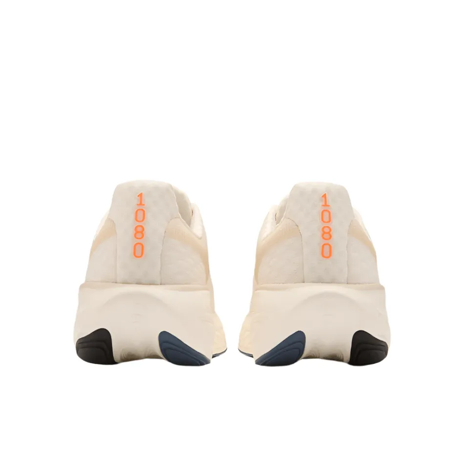 New Balance Men's Fresh Foam X 1080 v14 Running Shoes in Sea Salt/Vintage Indigo/Hot Mango SS25 Shoes_New-Balance