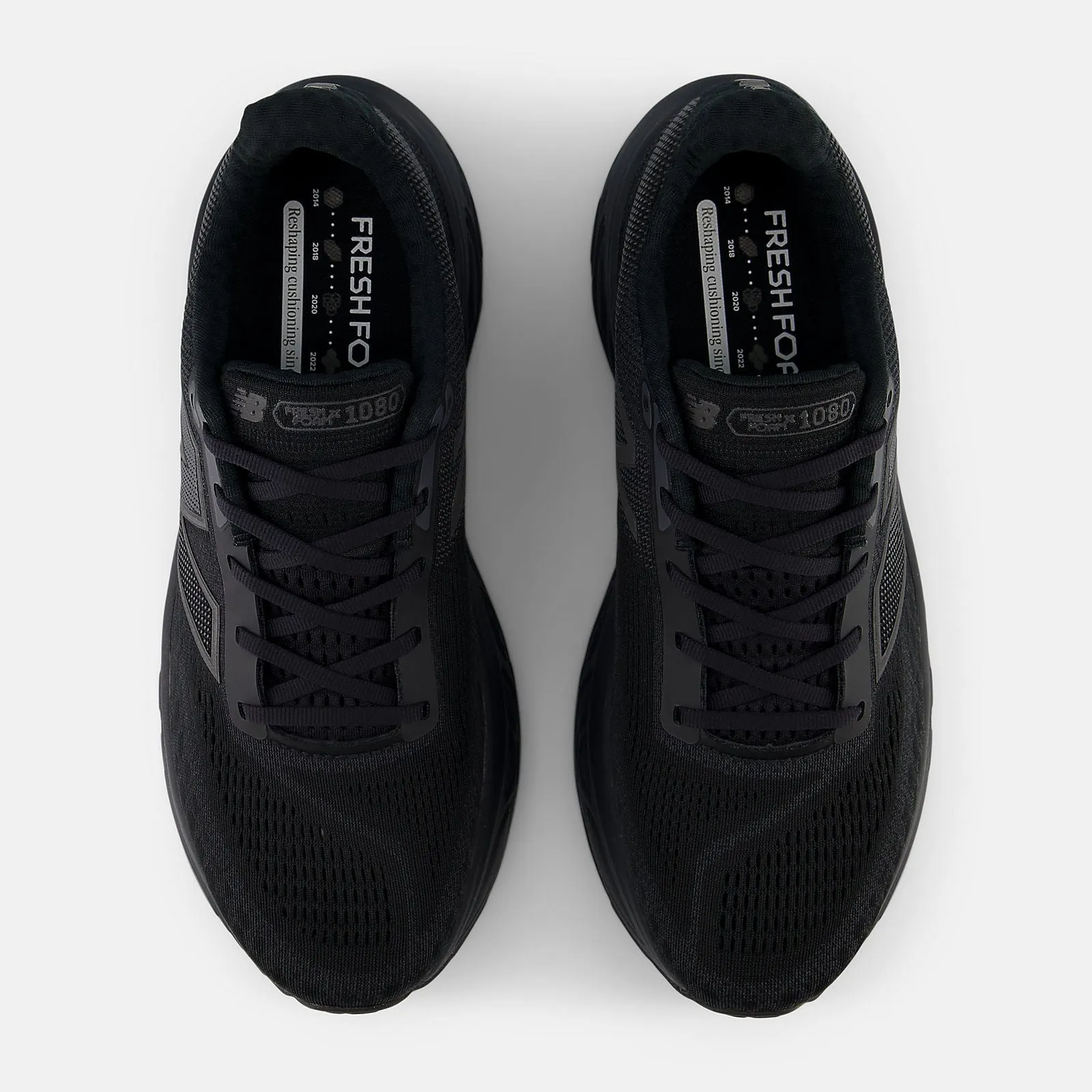 NEW BALANCE MEN'S FRESH FOAM X 1080 V14 TRIPLE BLACK RUNNING SHOES