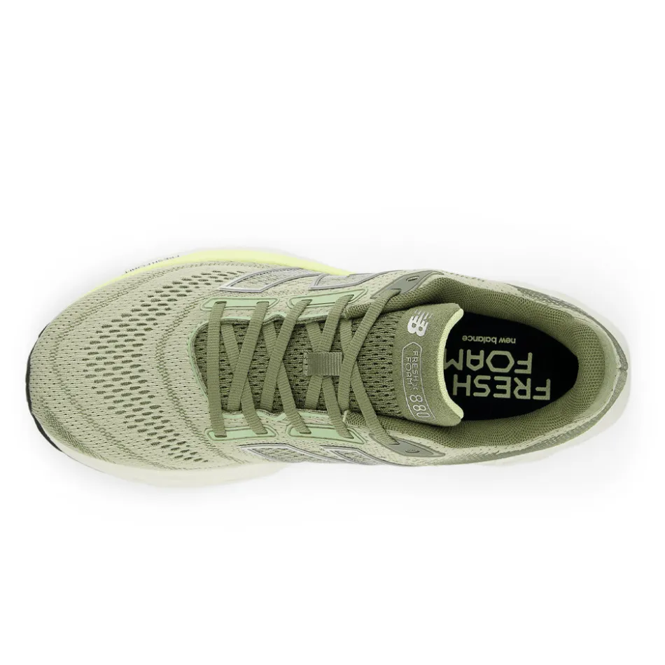 New Balance Men's Fresh Foam X 880 v14 Running Shoes in olivine/silver metallic/limelight AW24 Shoes_New-Balance