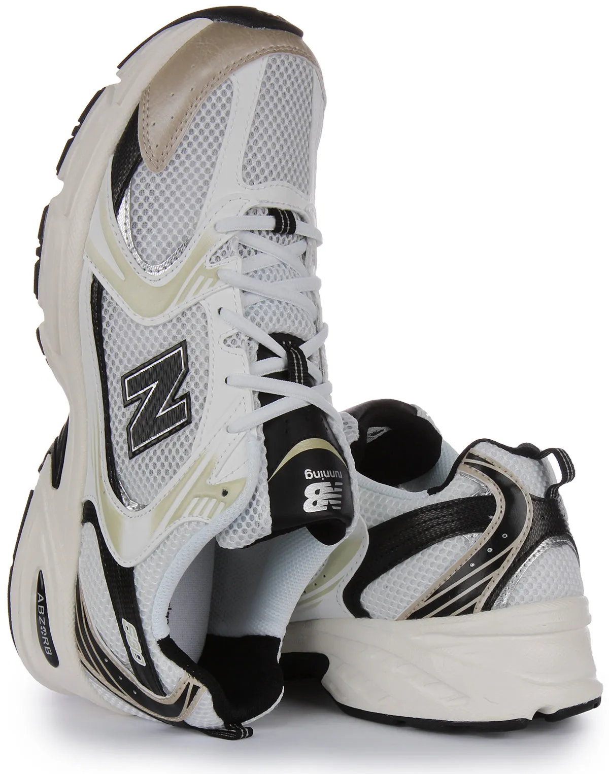 New Balance MR 530 TC In White Gold Shoes New Balance
