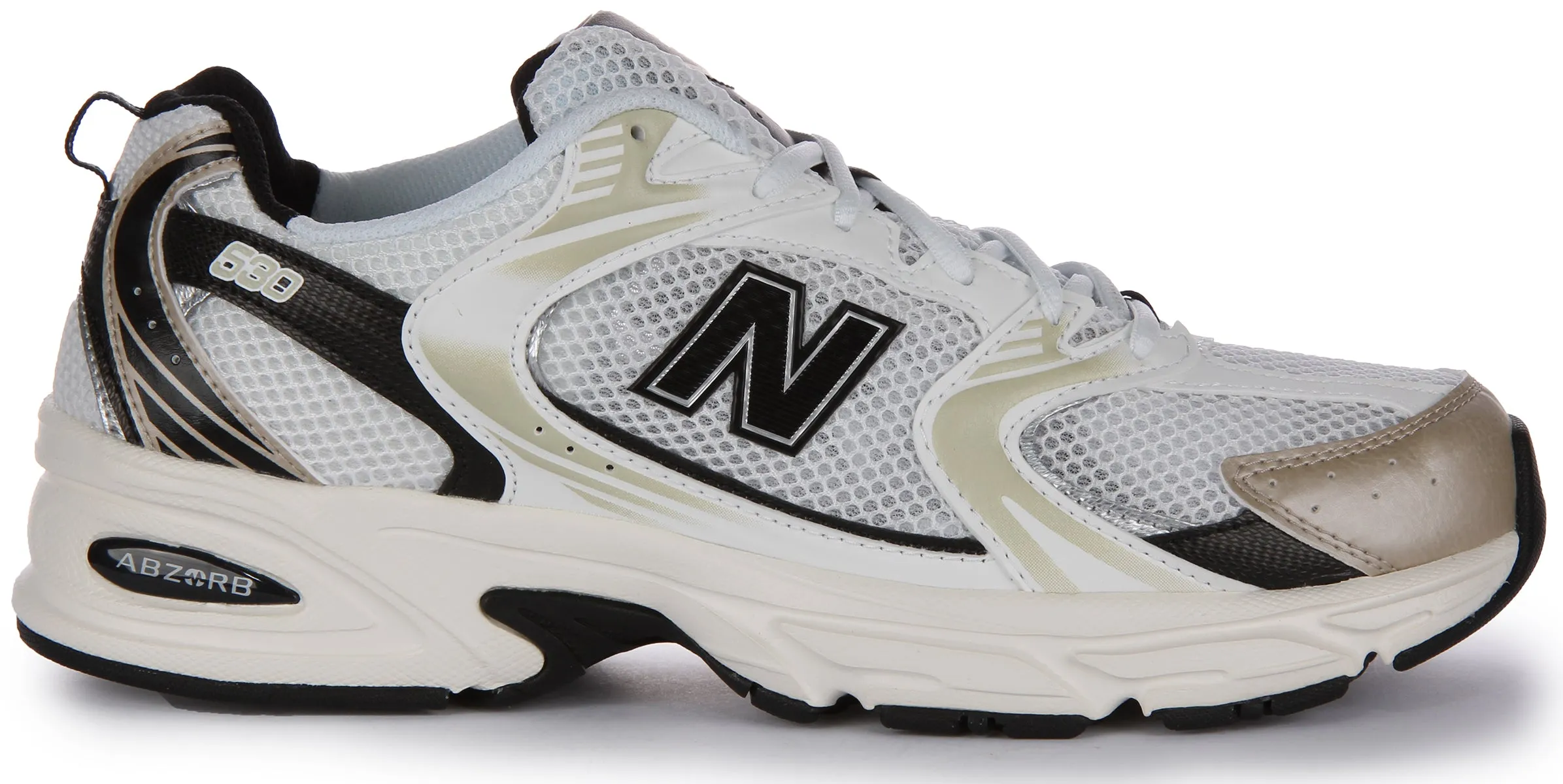 New Balance MR 530 TC In White Gold Shoes New Balance