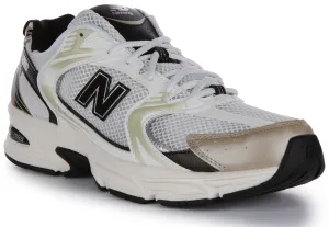 New Balance MR 530 TC In White Gold Shoes New Balance