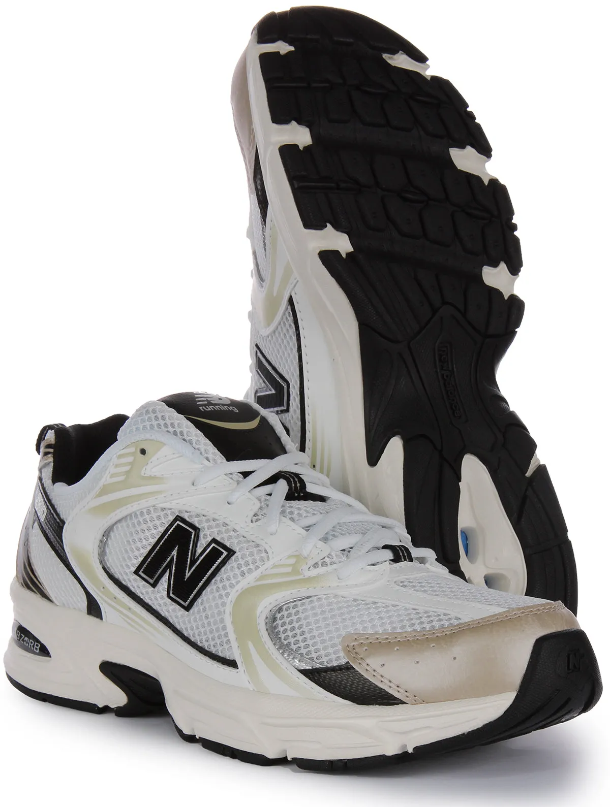 New Balance MR 530 TC In White Gold Shoes New Balance