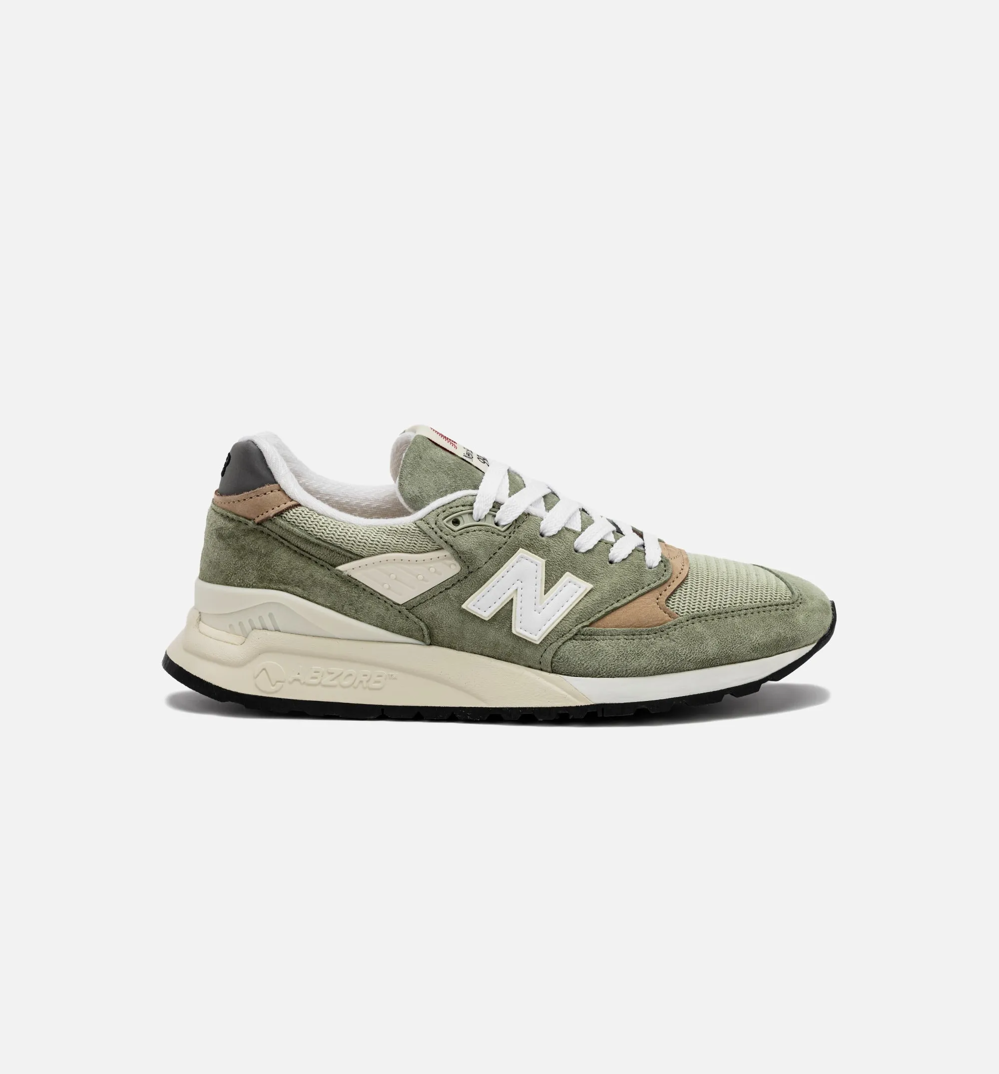 New Balance Shoes Made In USA 998 Olive Mens Lifestyle Shoe - Olive