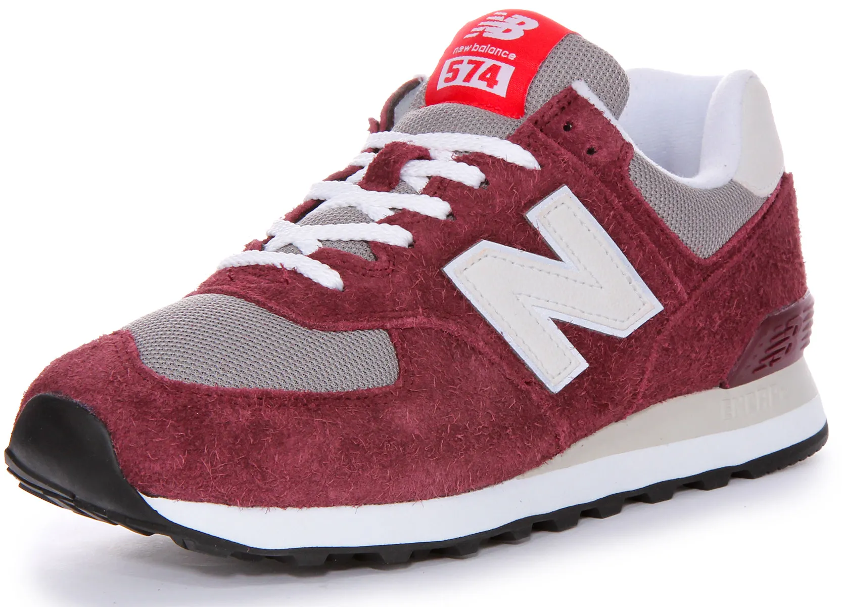 New Balance U574 BGH Trainers In Burgundy Shoes New Balance