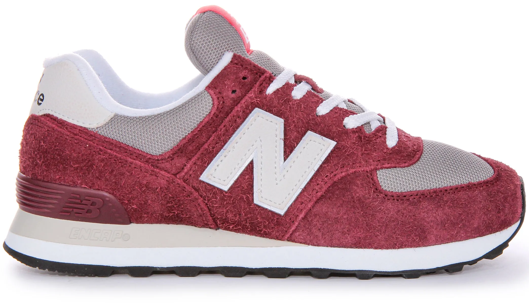 New Balance U574 BGH Trainers In Burgundy Shoes New Balance