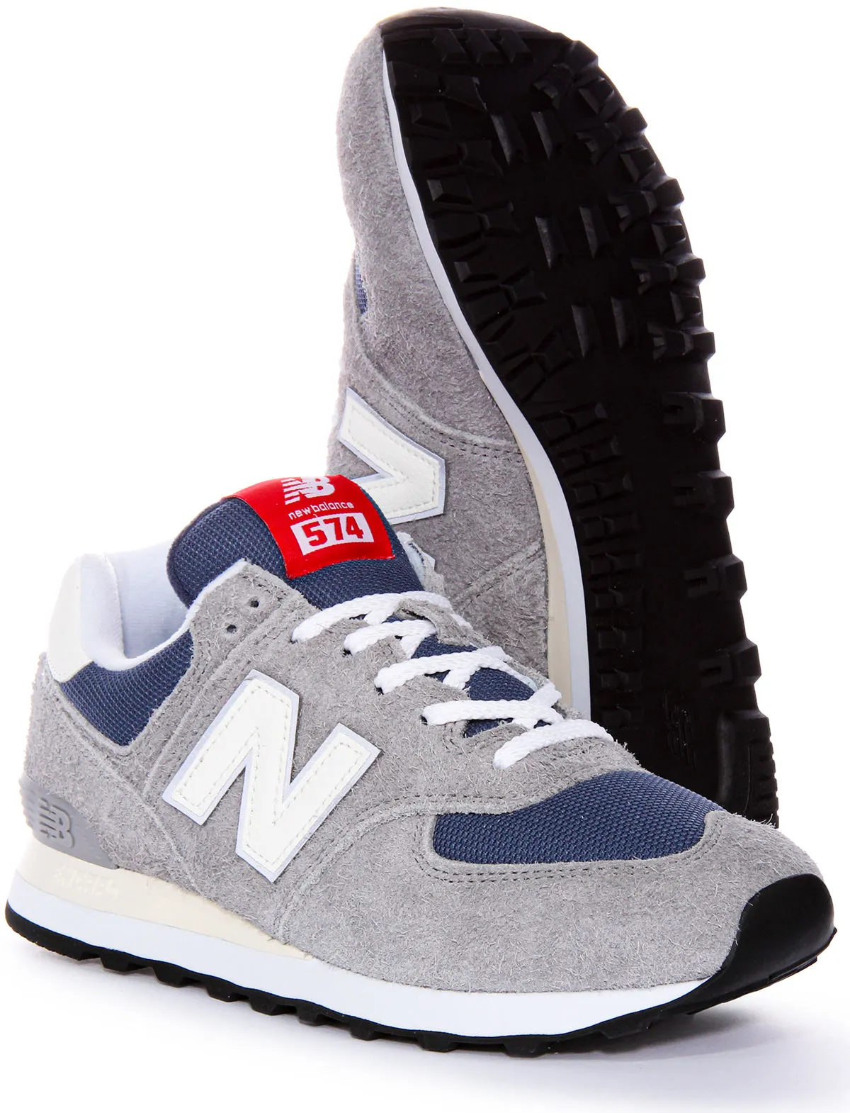 New Balance U574 GWH Trainers In Grey Blue Shoes New Balance