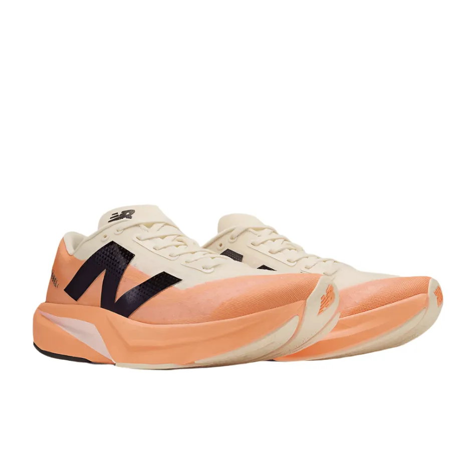New Balance Women's FuelCell Rebel V4 Running Shoes in Hot Mango/Angora/Black SS25 Shoes_New-Balance