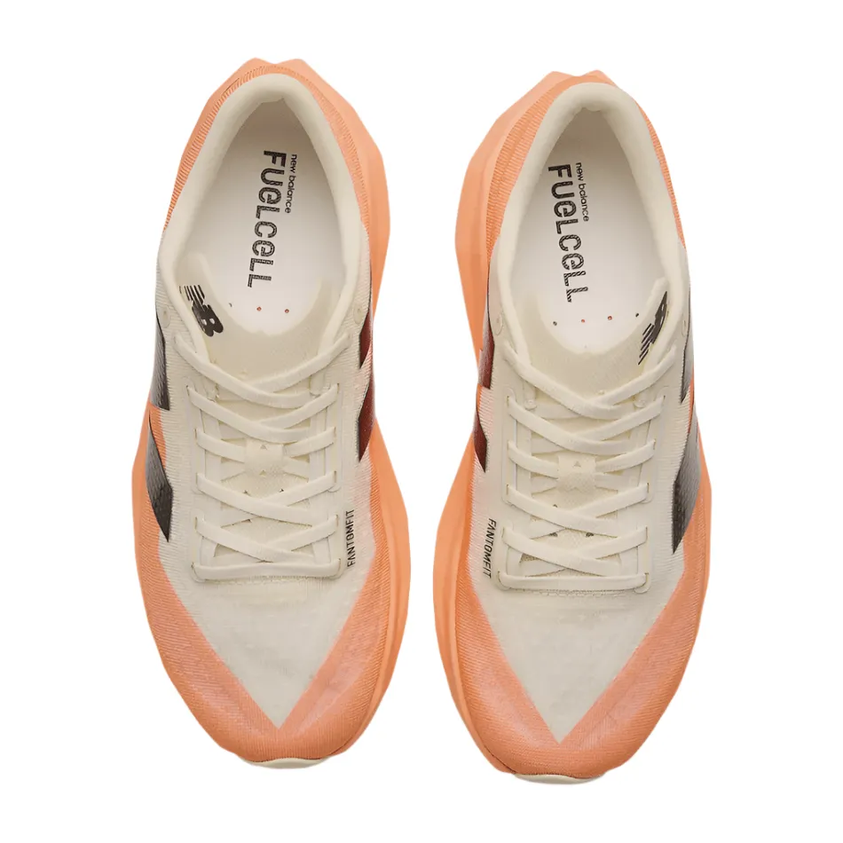 New Balance Women's FuelCell Rebel V4 Running Shoes in Hot Mango/Angora/Black SS25 Shoes_New-Balance