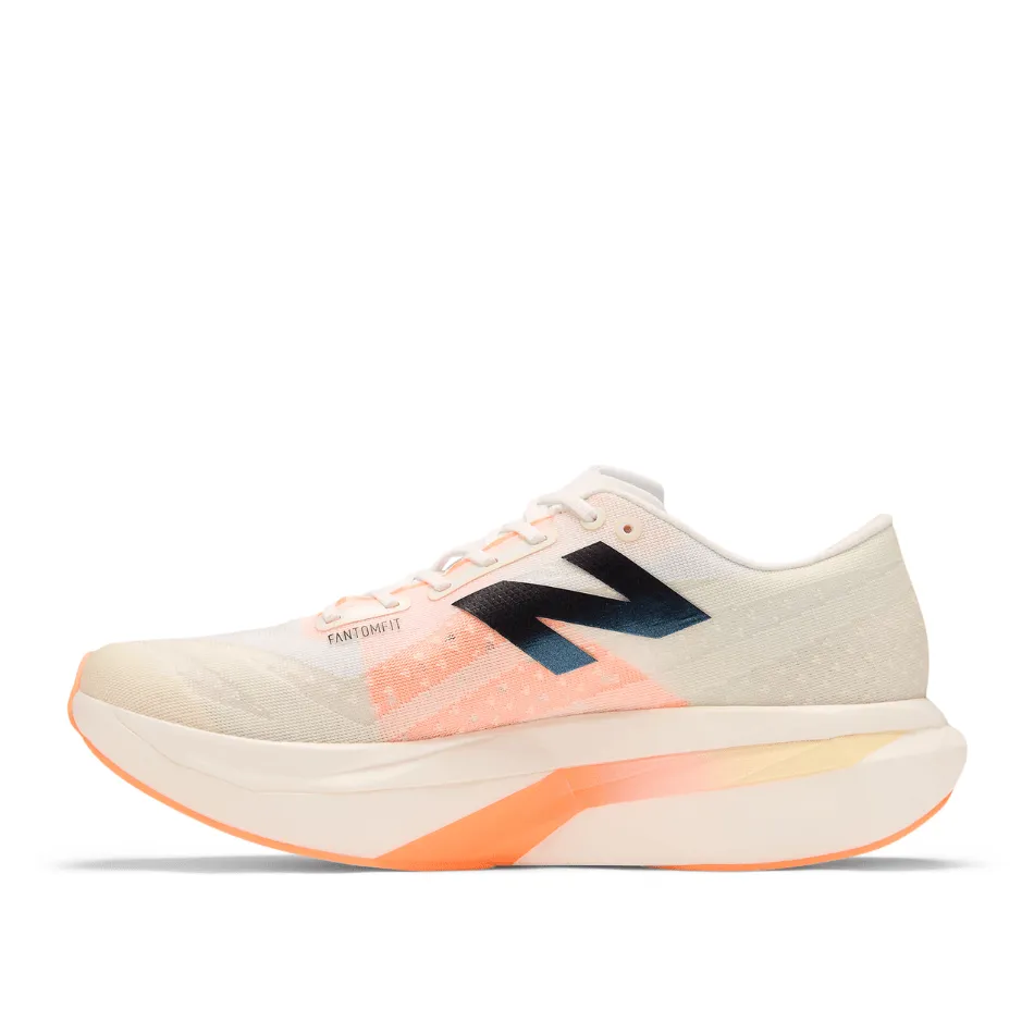 New Balance Women's FuelCell SuperComp Elite V4 Running Shoes in White/Angora/Hot Mango SS25 Shoes_New-Balance