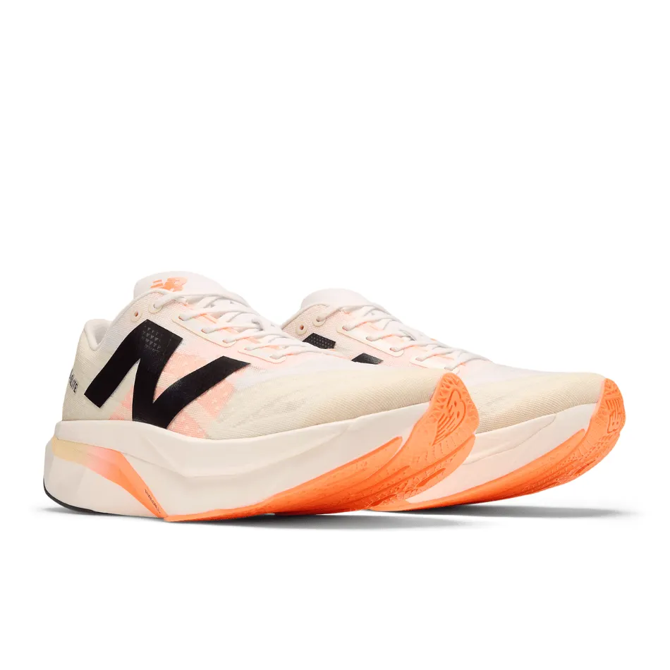 New Balance Women's FuelCell SuperComp Elite V4 Running Shoes in White/Angora/Hot Mango SS25 Shoes_New-Balance