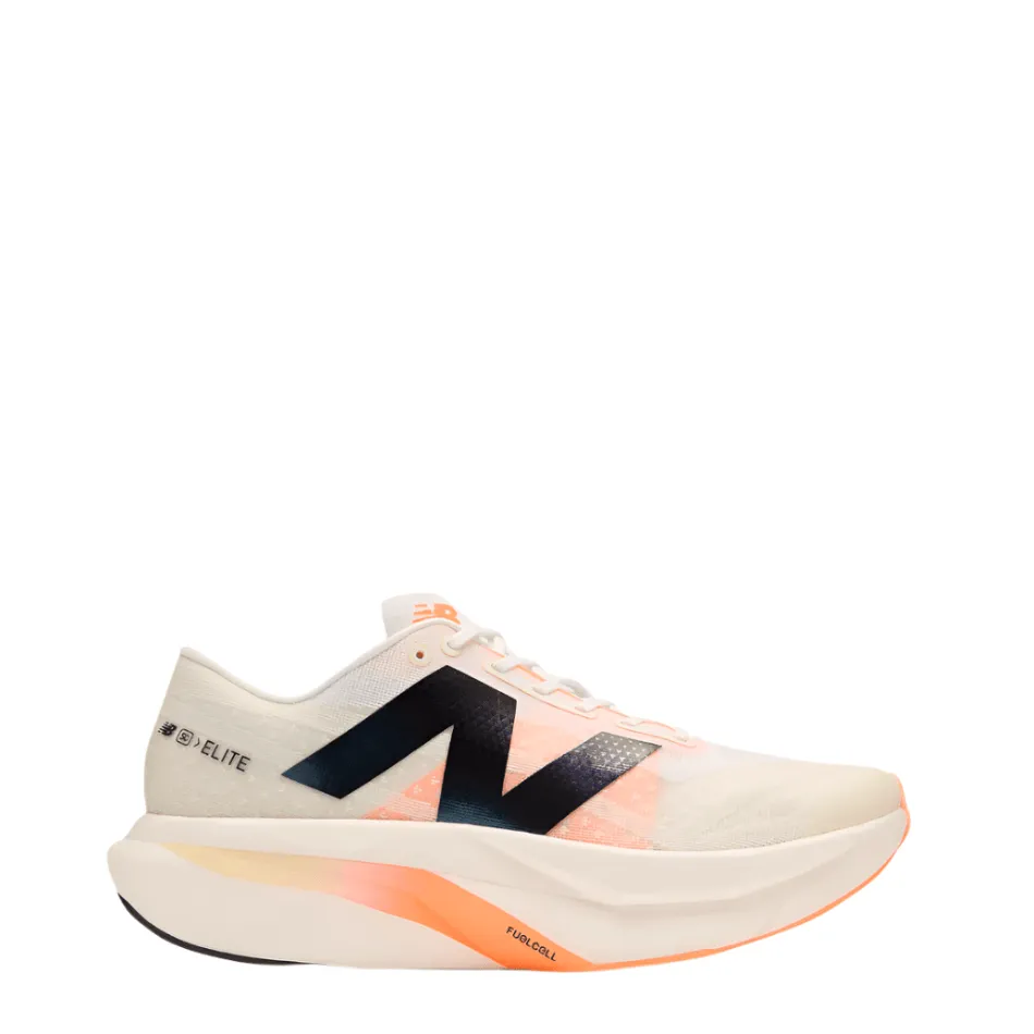 New Balance Women's FuelCell SuperComp Elite V4 Running Shoes in White/Angora/Hot Mango SS25 Shoes_New-Balance