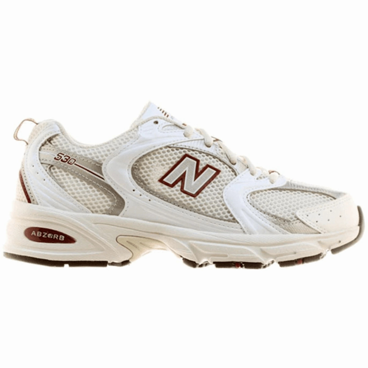 New Balance 530 Sea Salt Mercury Red new balance 530 classic sneakers casual wear