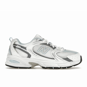 New Balance 530 White Light Chrome Blue new balance 530 classic sneakers casual wear