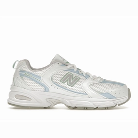 New Balance 530 White Light Chrome Blue Clay Ash new balance 530 classic sneakers casual wear