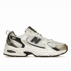New Balance 530 White Light Gold Metallic new balance 530 classic sneakers casual wear