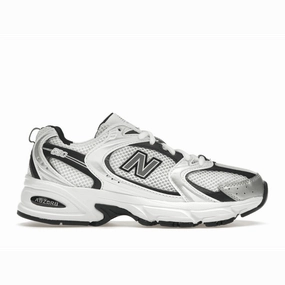 New Balance 530 White Silver Metallic Black new balance 530 classic sneakers casual wear