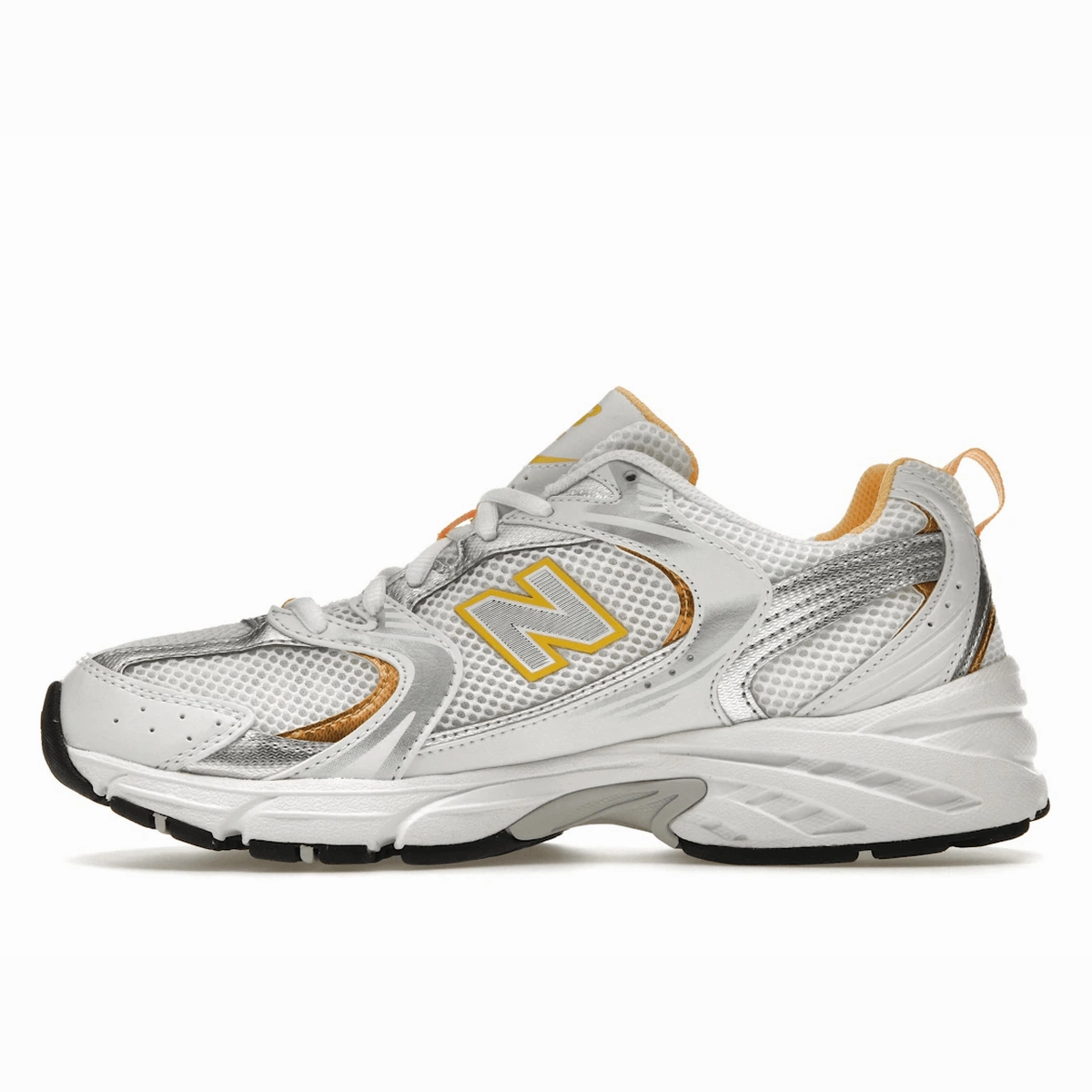 New Balance 530 White Vibrant Apricot Silver Metallic Classic NB 530 shoes