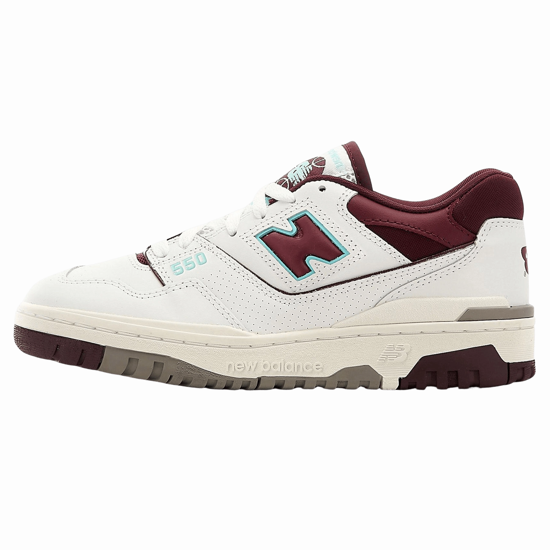 New Balance 550 'Burgundy Turquoise' new balance 550 vintage sneakers durable and trendy