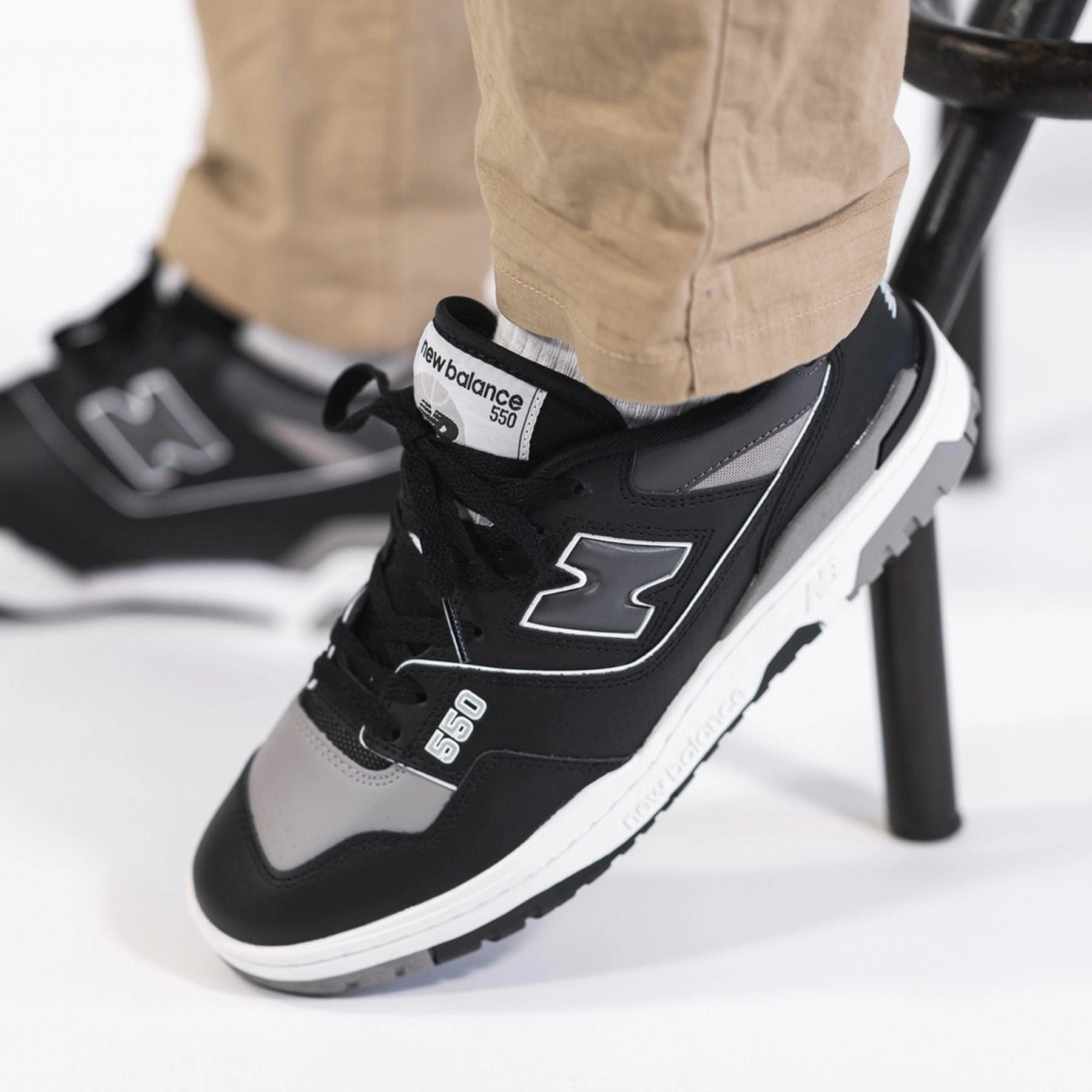 New Balance 550 'Grey Black' Vintage 550 sneakers