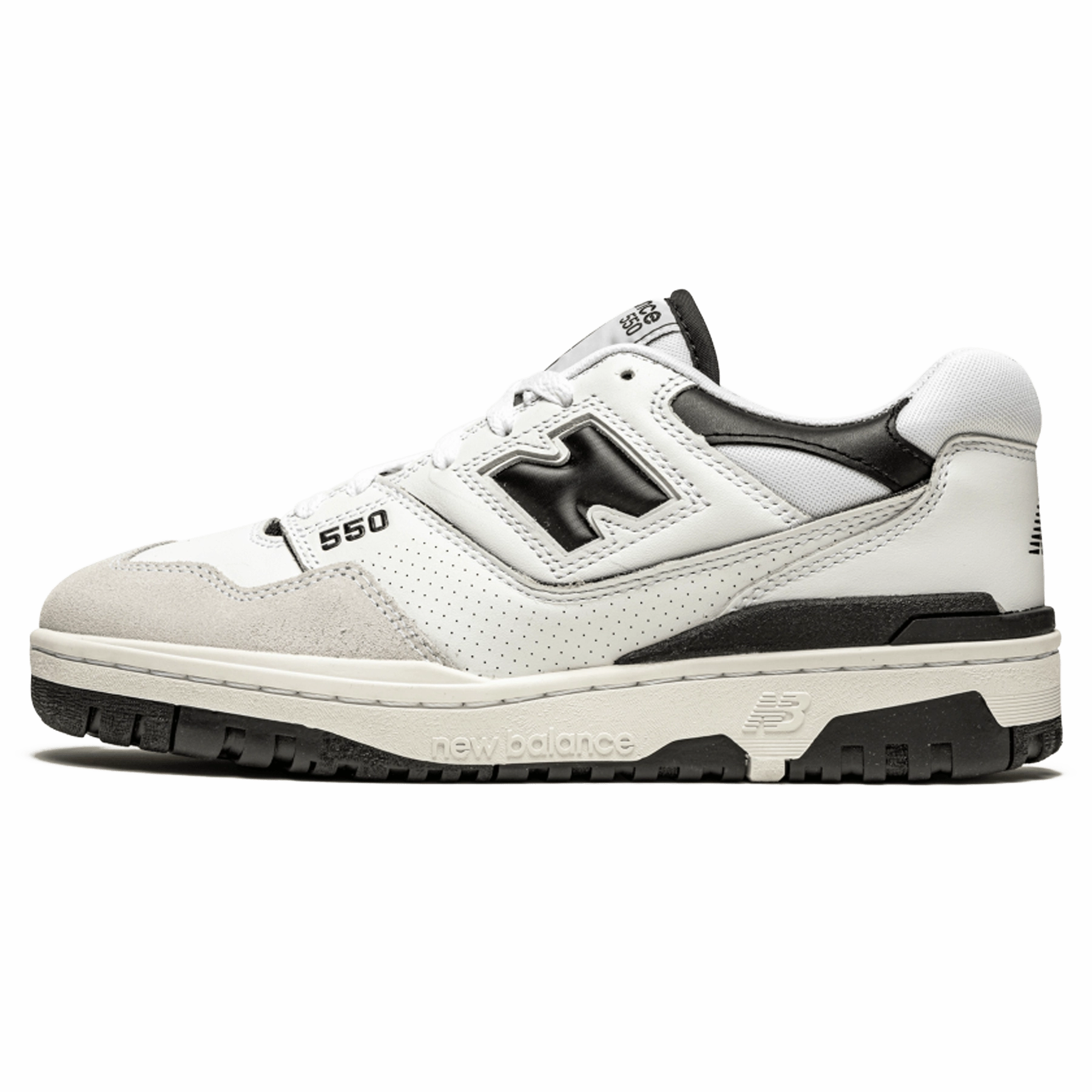 New Balance 550 'Sea Salt Black' new balance 550 vintage sneakers durable and trendy