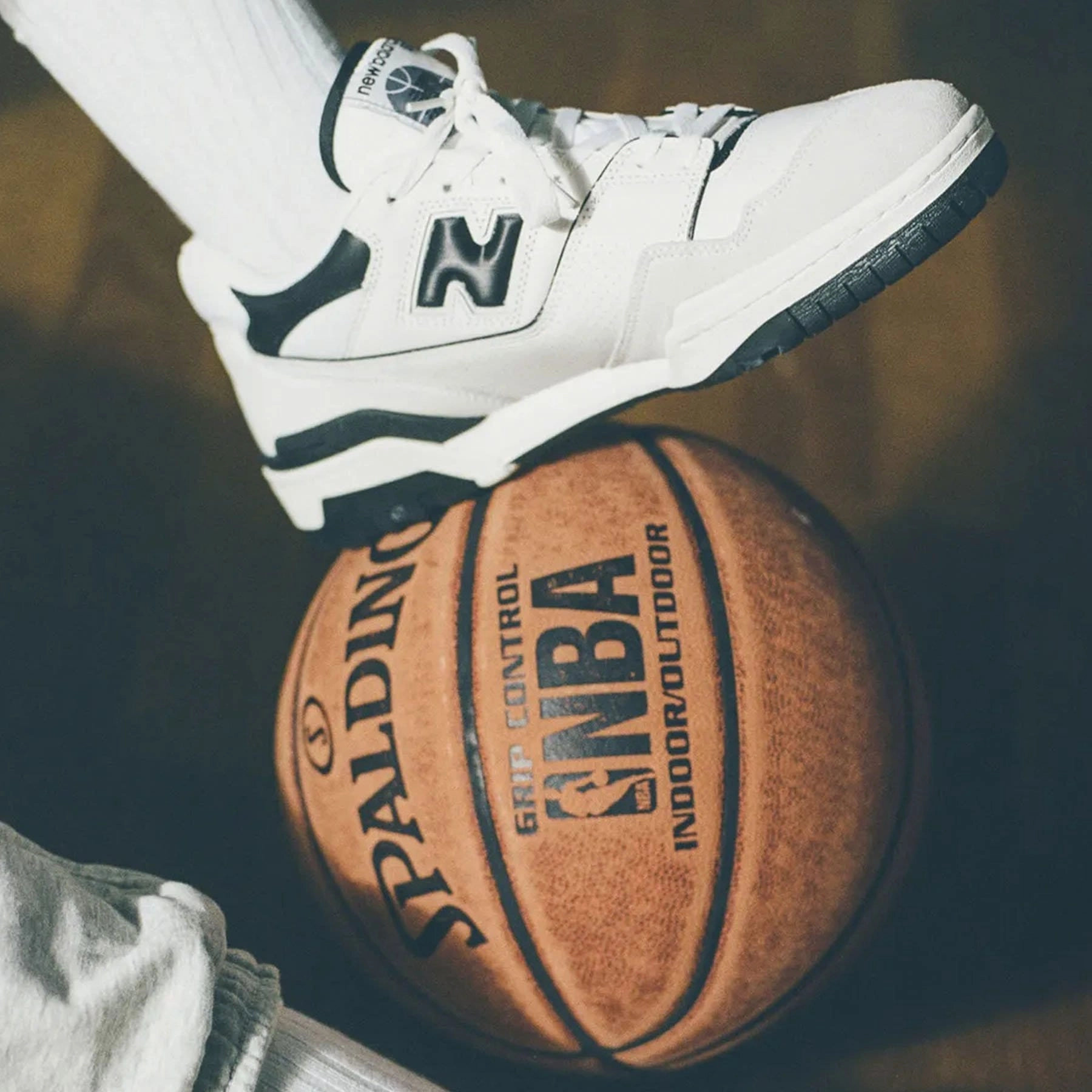 New Balance 550 'Sea Salt Black' Vintage 550 sneakers