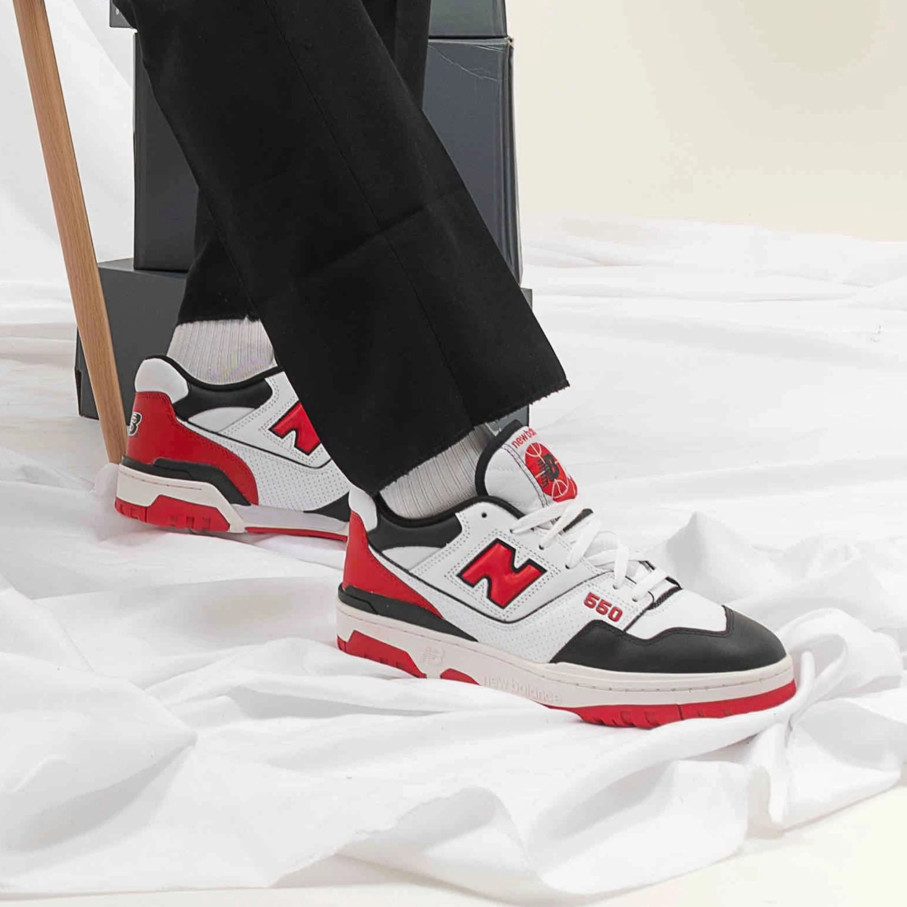 New Balance 550 'Shifted Sport Pack - Team Red' Vintage 550 sneakers