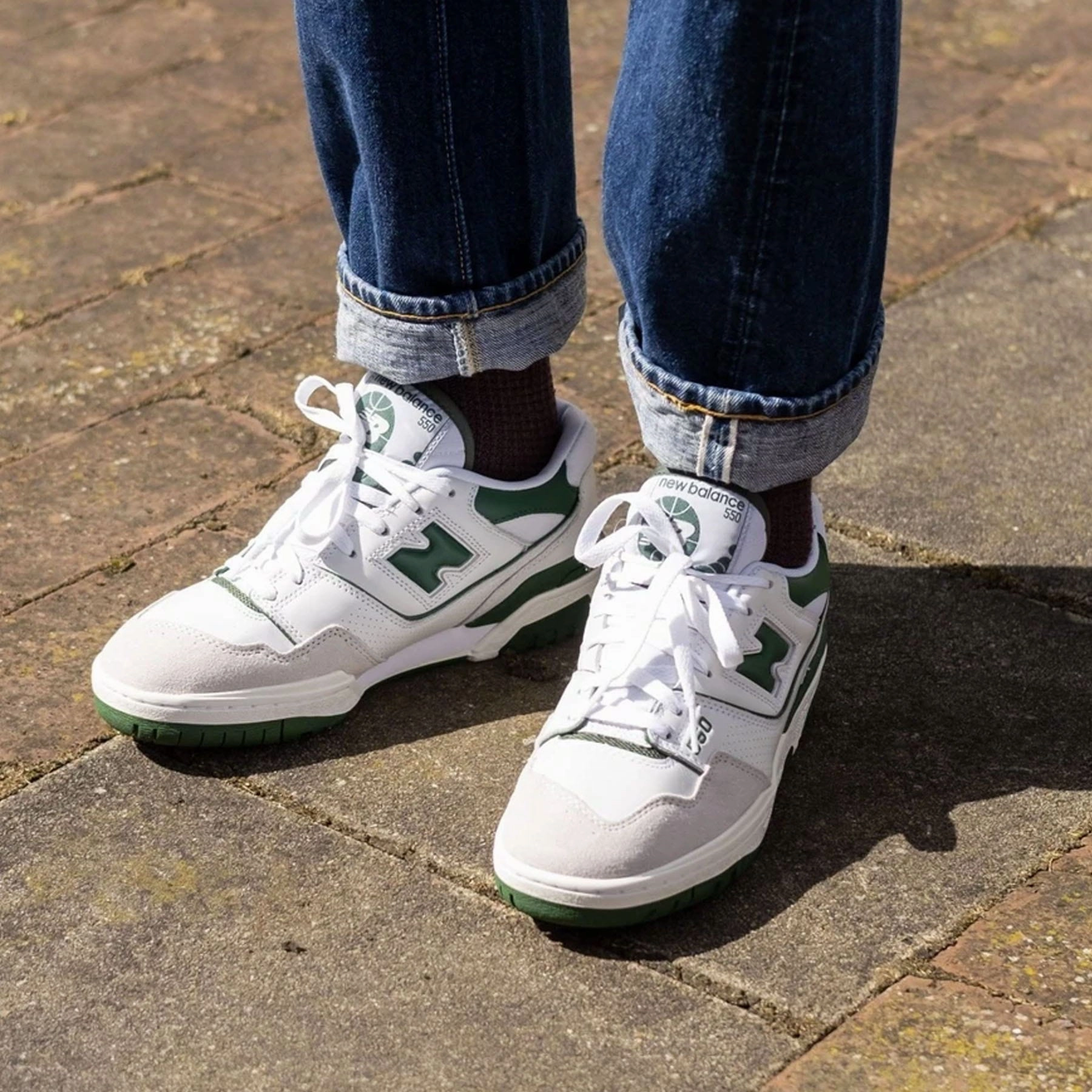 New Balance 550 'White Green' Vintage 550 sneakers