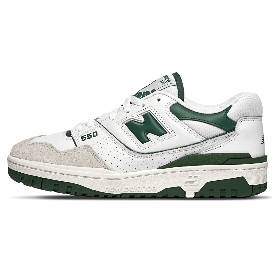 New Balance 550 'White Green' new balance 550 vintage sneakers durable and trendy